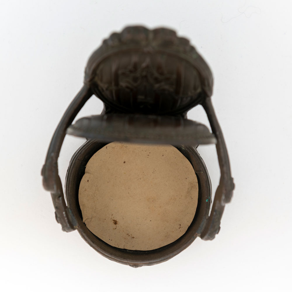 Joyero antiguo francés de bronce - Imagen 2