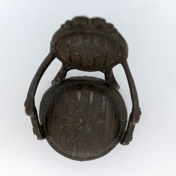 Joyero antiguo francés de bronce - Imagen 3