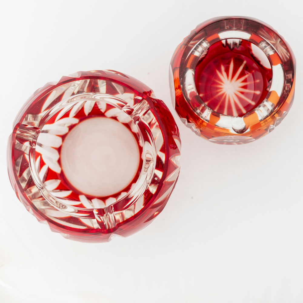 Cenicero de cristal francés - Imagen 2