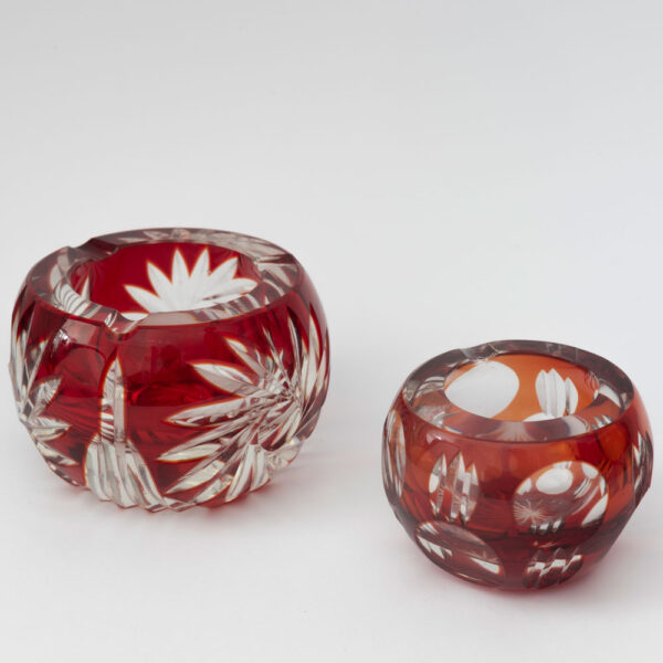 Cenicero de cristal francés