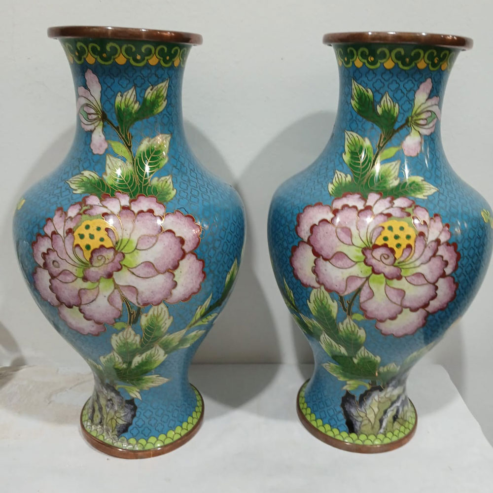 Jarrón Cloisonné